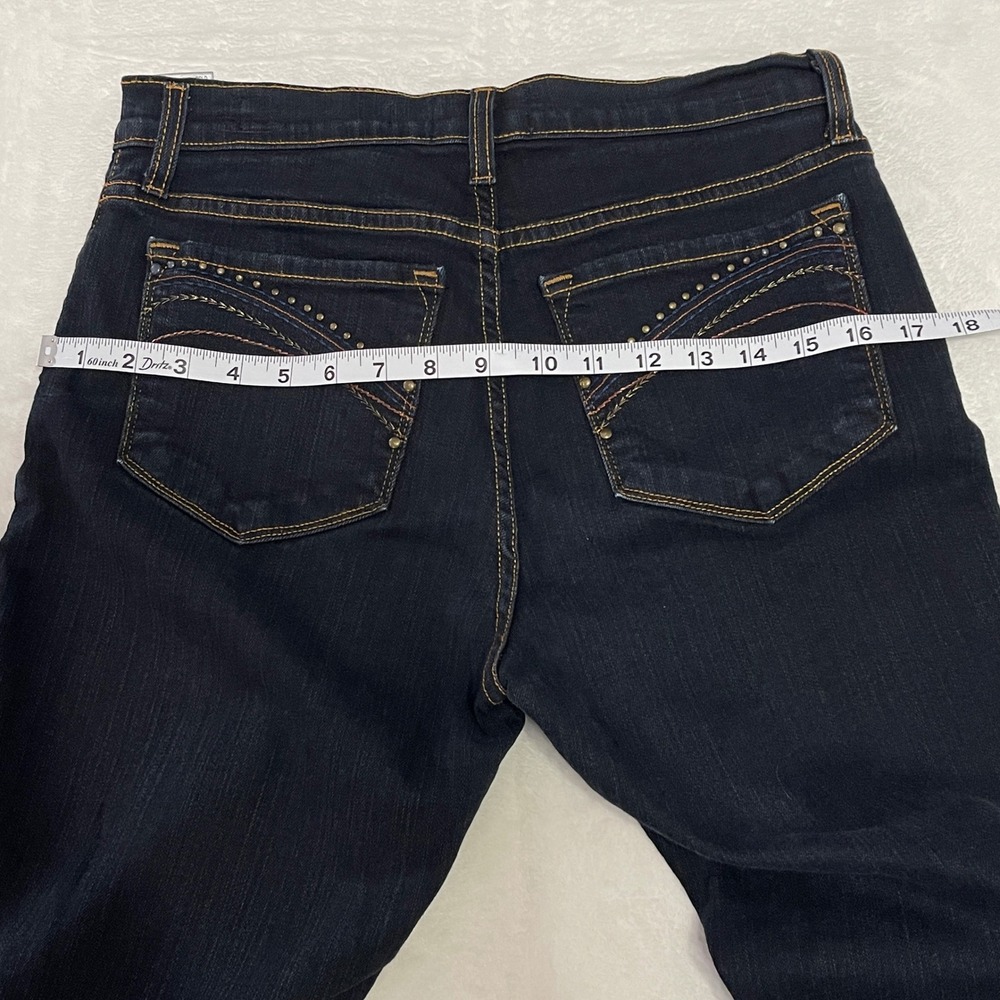 NYDJ Not Your Daughter's Jeans P7100D Dark Wash Bootcut Petite Size 8P Indigo US - Picture 8 of 13